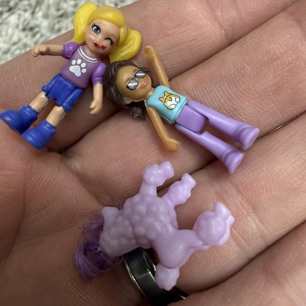 Polly Pockets Corgi Dog‎ playset w/ figures toys AS IS